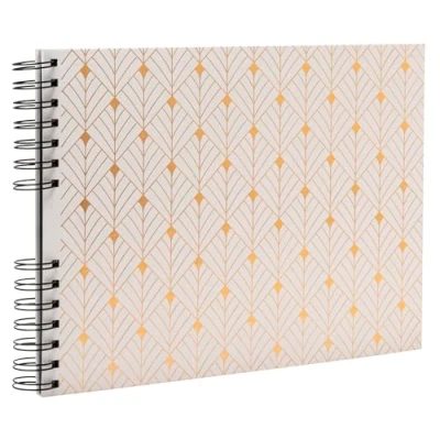 Afbeelding van EXACOMPTA Ref. 16297E Spiraalfotoalbum van Neo Deco 150 foto&#039;s 60 zwarte pagina&#039;s Formaat 32 x 22 cm Omslag karton bekleed met wit structuurpapier glanzend effect