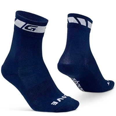 Afbeelding van GripGrab Lente Herfst Fietssokken Thermo Overganssokken Navy Blauw Unisex Maat L