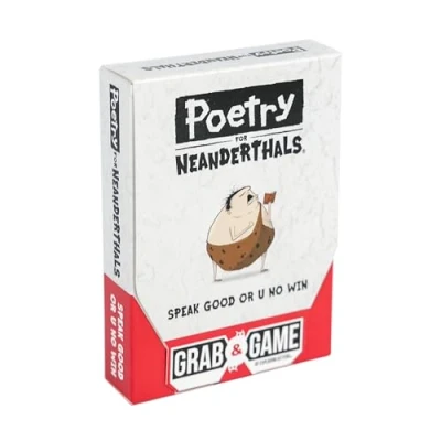 Afbeelding van Poetry for Neanderthals Grab &amp; Game by Exploding Kittens Laugh Out Loud Card Games Families Party Ages 7+ 60 Cards, 200+ Words, Single Syllable Guessing Fun Parties Groups