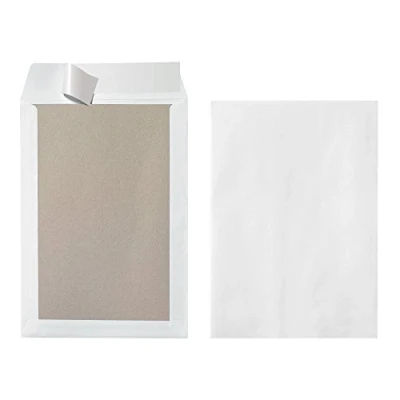 Afbeelding van Herlitz envelop met kartonnen rug B4 zonder venster wit 10st.