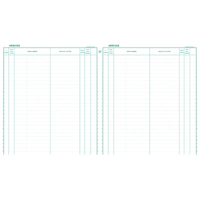 Afbeelding van Exacompta 4400E dubbele 32/27 opslag van de post 80 pagina&#039;s