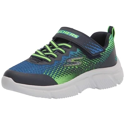 Afbeelding van Skechers Performance GO RUN 650 Unisex Hardloopschoenen neutraal voor kinderen, Maat: 28, Navy/lime Textiel/ synthetisch