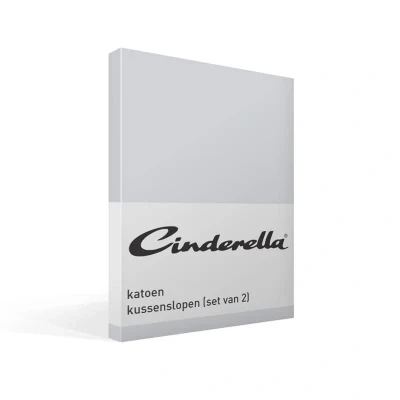 Afbeelding van Kussenslopen Cinderella Lichtgrijs (Katoen) (set van 2)