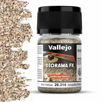 Afbeelding van Vallejo 26314 Landscape Textures 314 Droog Geel 0,5 2 mm 35ml Effecten potje