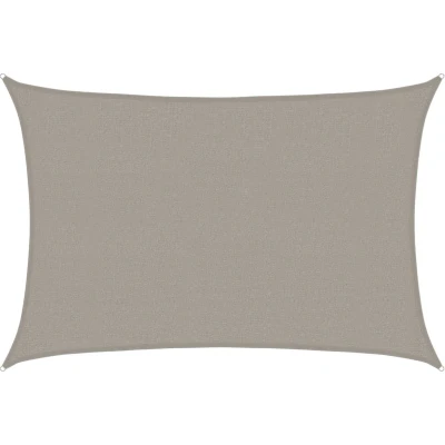 Afbeelding van Zonnezeil 160 g/m rechthoekig 2,5x3,5 m HDPE lichtgrijs