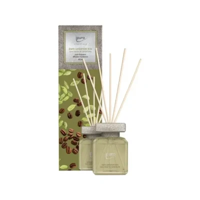 Afbeelding van Geurstokjes Ipuro Cardamom Kiss 100 ml sinaasappel cacao koffie boon tonka kardemon vanille