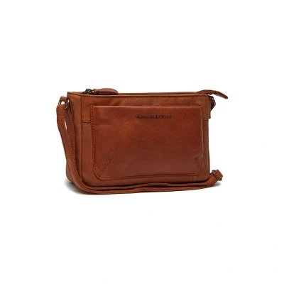Afbeelding van The Chesterfield Brand Leren Schoudertas Cognac Southampton