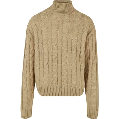 Afbeelding van Urban Classics BOXY ROLL NECK Trui, Heren, Maat: Small, Wetsand