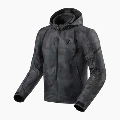 Afbeelding van Rev&#039;it Flare 2 textiel jas zwart/grijs/camo