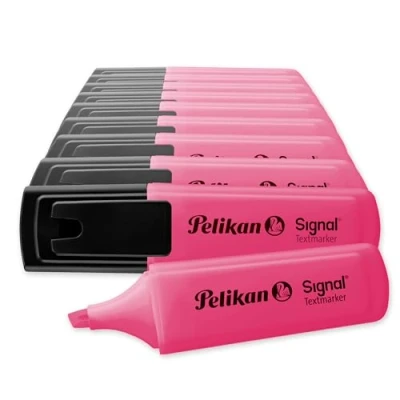Afbeelding van Pelikan 803595 Textmarker Signal, roze, 10 stuks