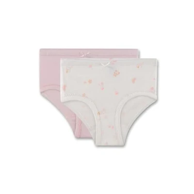 Afbeelding van Sanetta Rioslip voor meisjes (dubbelpak) gebroken wit en roze Hoogwaardige duurzame katoenen onderbroek Inhoud: set van 2 ondergoed meisjes, beige, 104