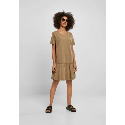 Afbeelding van Urban Classics Valance Jerseyjurk, Dames, Maat: 3XL, Khaki