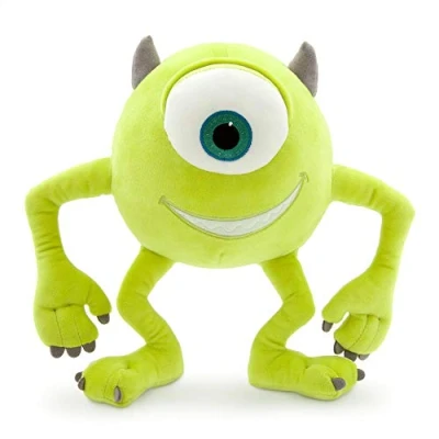 Afbeelding van Disney Store Officiële Mike kleine zachte pluchen knuffel, Monsters &amp; Co., 27 cm, knuffelbeest van stof met groot geborduurd oog en 3D hoorntjes, geschikt voor alle leeftijden