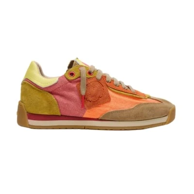 Afbeelding van Satorisan Ensō Gaia Casual Sneakers Unisex Vintage Kleur Rural Red Maat 46