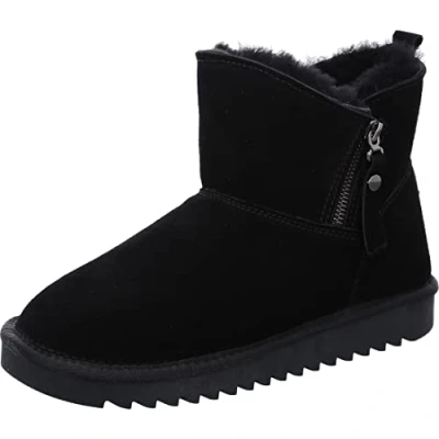 Afbeelding van ara Snowboots schwarz, Dames, Maat: 37, Schwarz Veloursleer