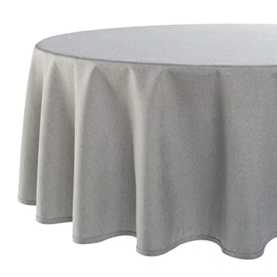 Afbeelding van Wien Home Modern tafelkleed met vlekbescherming voor het hele jaar, grijs, 160 cm