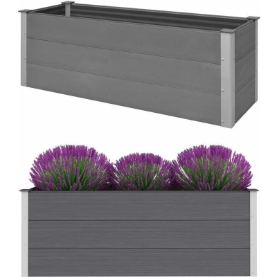 Afbeelding van Plantenbak verhoogd 150x50x54 cm HKC grijs