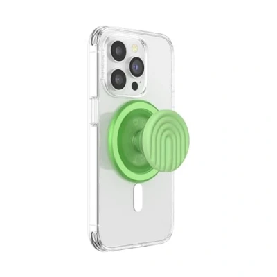 Afbeelding van PopSockets Telefoongrip voor MagSafe PopOut Curves Matcha Dew