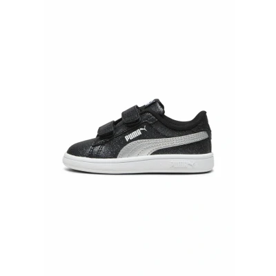 Afbeelding van Puma Smash 3.0 Glitz Glam V Inf Sneakers voor baby&#039;s en meisjes, Wit Zwart (Puma White Black), 19 EU