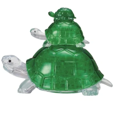 Afbeelding van HCM Kinzel 3D Crystal Puzzelschildpadden, kleurrijk