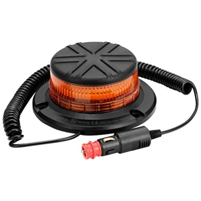 Afbeelding van D TECH LED Strobe Waarschuwing Baken Lamp Roterend Knipperend Licht voor landbouwmachines, bedrijfsvoertuig, schoolbus, tractor, graafmachines, vrachtwagen, (Magnetische Montage)