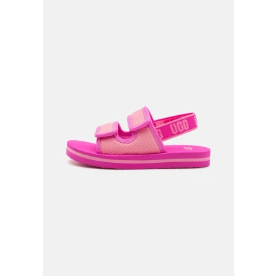 Afbeelding van UGG Uniseks Lennon Slingback glijdende sandalen voor kinderen, Sugilite Milkshake met aardbeien, 24 EU