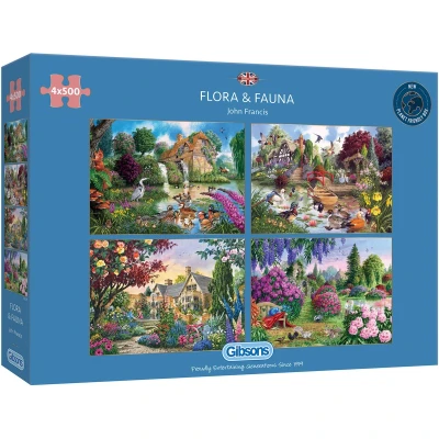 Afbeelding van Gibsons Flora &amp; Fauna (4 x 500)