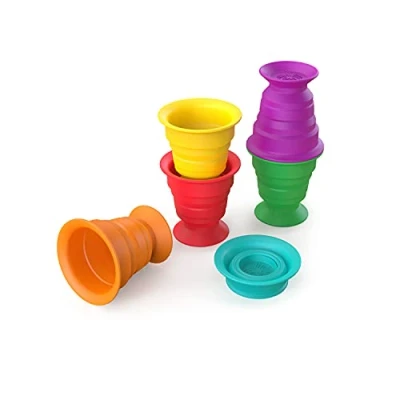 Afbeelding van Baby Einstein Stack &amp; Squish Cups™ sensorisch stapelspeelgoed