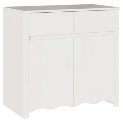 Afbeelding van vidaXL Wit Hout Medium Opslag Dressoir Rechthoekig Modern