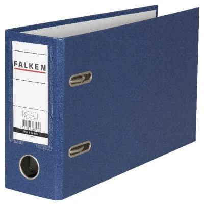 Afbeelding van Ordner hfb PP A5 hor izontaal 8cm blauw per 10