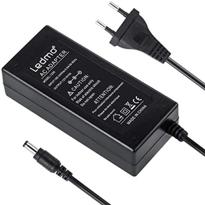Afbeelding van ledmo 12V 5A Voeding adapter 60W transformator, Transformator voor LED strip, display, radio en andere apparatuur