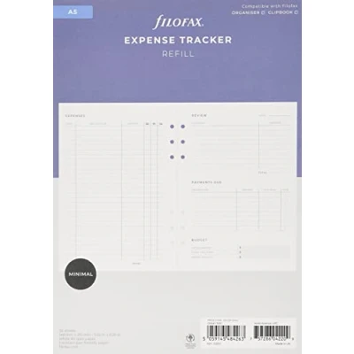 Afbeelding van Filofax Inlegorganizer Expense Tracker navulling A5