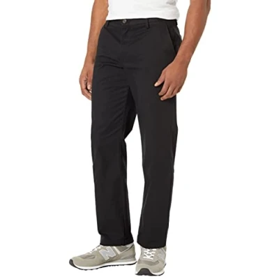 Afbeelding van Amazon Essentials Heren Straight fit Rimpelbestendige Flat Front Chino Pant,Zwart (True Zwart),42W / 30L