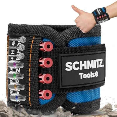 Afbeelding van SCHMITZ.Tools Magneetarmband voor ambachtslieden adventskalender 2024 mannen gereedschap gadget cadeaus cadeau doe het zelvers