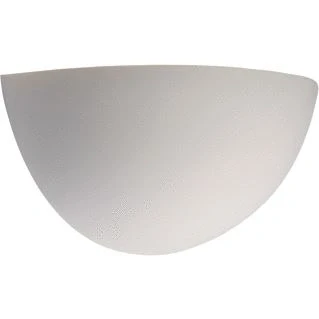 Afbeelding van Slv wandarmatuur gl101 e14 half rond wit gips max 40w 148013