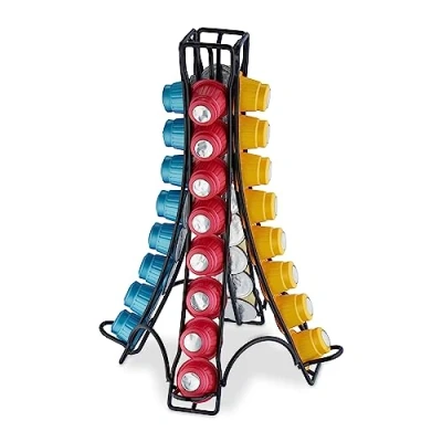 Afbeelding van Relaxdays capsulehouder voor Nespresso cuphouder metaal koffiecuphouder 32 cups