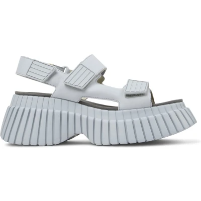 Afbeelding van Camper Sandalen met plateauzool, Dames, Maat: 40, Pastellgrau Leer