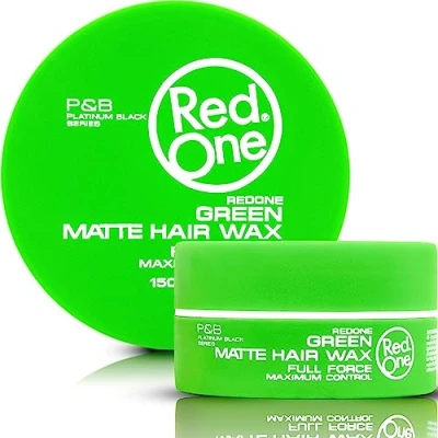 Afbeelding van RedOne Matte Wax Green 150 ml Look Ultra Hold Mannen &amp; Vrouwen Haarwax Kokosgeur Maximale controle