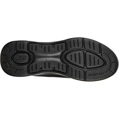 Afbeelding van Skechers Go Walk Arch Fit idyllische sneaker voor heren, Zwart Textiel Synthetische Trim, 39.5 EU