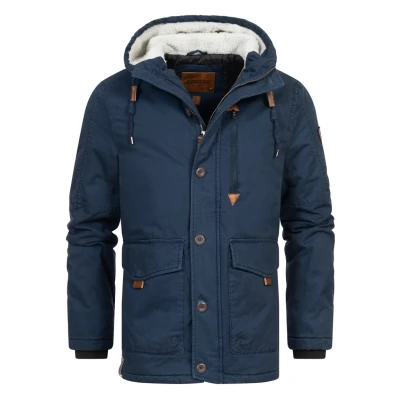 Afbeelding van Indicode Jeans Incrossing Winterjas, Heren, Maat: Small, Navy