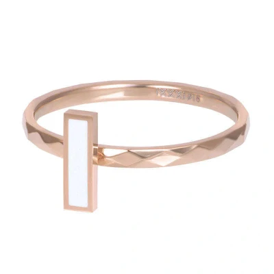 Afbeelding van Artistic Rectangle iXXXi Vulring 2 mm Roségoud / 19