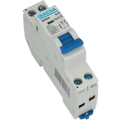 Afbeelding van Gacia installatieautomaat 1 polig nul 25A B karakteristiek M80N B25
