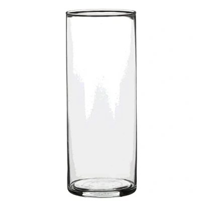 Afbeelding van 1x Ronde glazen cilinder vaas/vazen transparant 24 cm lang Vazen