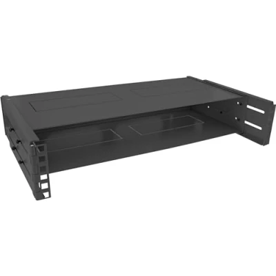 Afbeelding van InLine 19&quot; rack voor wandmontage, 2U, 24 40cm diepte, met afdekking, zwart
