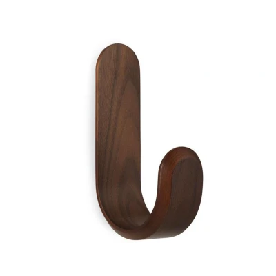 Afbeelding van Normann Copenhagen Curve Hook Haak Walnut