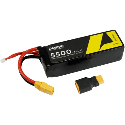 Afbeelding van Amewi LiPo accupack 14.8 V 5500 mAh Aantal cellen: 4 Softcase XT90