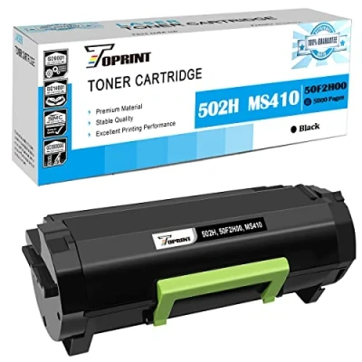 Afbeelding van TOPRINT Compatibele Tonercartridge 502H 50F2H00 Hoge Capaciteit 5000 Pagina&#039;s Zwart voor Lexmark MS310d MS310dn MS312dn MS410d MS410dn MS415dn MS510dn MS610de MS610dn MS610dte MS610dtn Printer