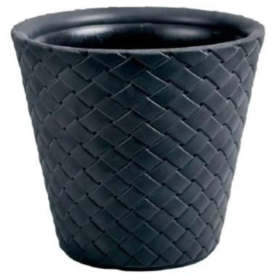 Afbeelding van Prosperplast Bloempot Matuba rotan antraciet 19 l 35 cm