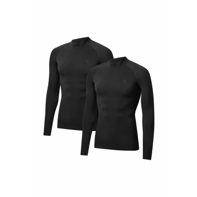 Afbeelding van Danish Endurance Compression 2PACK Longsleeve, Heren, Maat: Large, Black