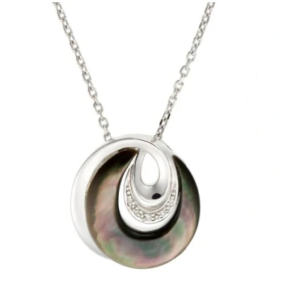 Afbeelding van Orphelia Hanger + Ketting Black Mop Zirconium ZH 4612